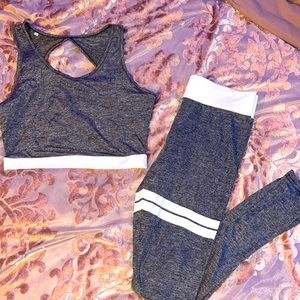 2pc Gray Track suit
